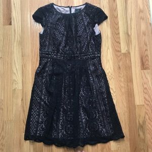 Black Dress size 8 petite by Adrianna Papell